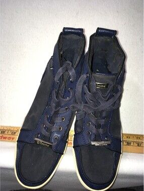 GM Cadillac Hi Top mens Basketball Sneakers BLUE BLACK US 11